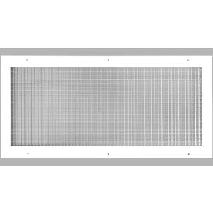 HVAC Premium 8'' x 10'' or 10'' x 8'' Cube Core Eggcrate Return Air Grille - Aluminum Rust Proof - HVAC Vent Duct Cover - White [Outer Dimensions: 9.75 x 11.75]