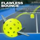 Pickleball Balls 4-Pack 40-Hole Outdoor Balls, High Bounce, Durable Construction, Balanced Flight for Practice & Rec Play-Neon Green