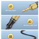 3.5mm Audio Cable VANAUX 90 Degree Right Angle Auxiliary Cable Stereo Aux Jack to Jack Cord Compatible for Mp3 Player, Car Stereos, Smartphone, Speakers, Headphone and More(6.6ft/2m)