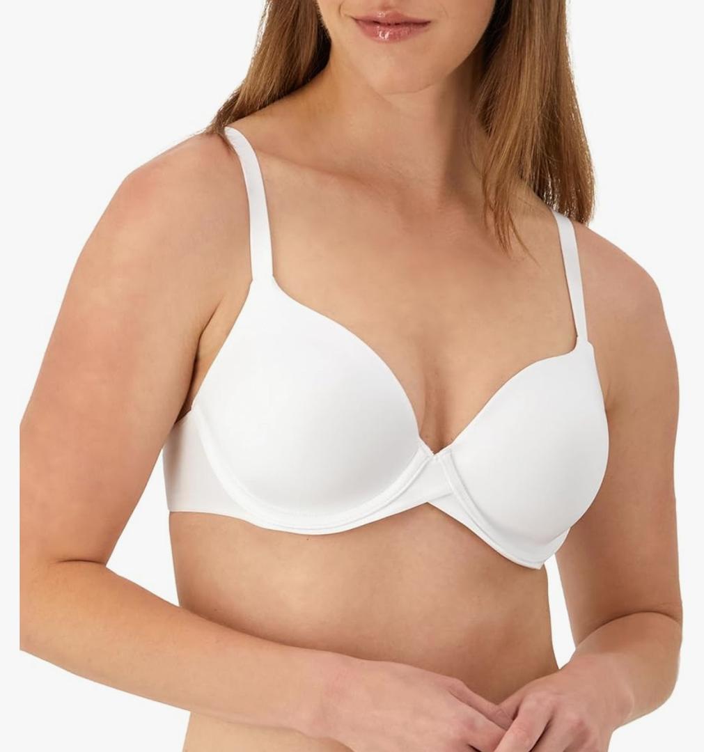 Maidenform Women's Demi Underwire Bra, One Fab Fit Lightly Padded Bras for Women, Convertible Straps, Size 34C