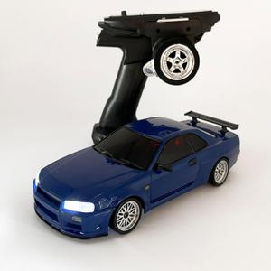 RC Drift Car with Gyro 1/18 Scale LDRC Drift Car Remote Control RWD Hobby Drifting Vehicle 2.4 GHz Proportional Throttle Steering ESP Gyroscope Metal Drive Shaft Alloy Shell Adult LD1899