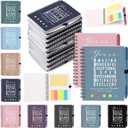 Jetec 25 Sets End of Year Teacher Appreciation Gift Employee Coworker Motivational Spiral Notebooks with Sticky Notes Pens Thank You Gifts for CNA Week Graduation(Soft Color,You are)
