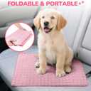 TerraKin Cooling Mat for Dogs and Cats, 27.6" x 21.7" Soft Pet Cooling Pad with Ice Silk Fabric, Comfortable for Crate, Bed, Floor, Sofa(Large, Pink)