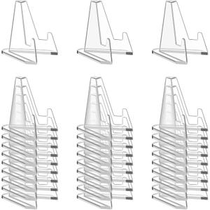 Card Display Stand, 30 Pack Clear Card Stands, Arcylic Card Display, Mini Card Stands for Sports Cards, Sports Card Holder, Graded Card Display (1.4 Inch)