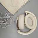 RORSOU B8 Bluetooth Headphones Over Ear, 6 EQ Music Modes and 50H Playtime Deep Bass Wireless Headphones with Mic, Lightweight Folding HiFi Stereo Headset for iPad/Travel/Tablet/PC/Home Beige White