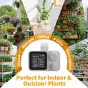 Automatic Plant Waterer Indoor Plant Watering Devices System, Self Drip Irrigation System Kit for Indoor Outdoor Garden, Adjustable Drippers, Water 15 Plants