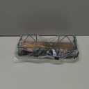 Ironing Board Hanger Wall Mount, Over The Door Ironing Board Holder, Metal Frame Storage Shelf with Adjustable Hooks fit T&V Shaped Space Saving for Laundry Room Decor Organization and Storage