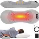 Triple Fusion Back Massager with Heat, Vibration & Air Traction | Electric Air Traction Technology;Lower Back Massage;Lumbar Support Pillow for Office Chair and Home ,Recliner Use