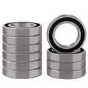 XiKe 1 Pcs 6008-2RS Double Rubber Seal Bearings 40x68x15mm, Pre-Lubricated and Stable Performance and Cost Effective, Deep Groove Ball Bearings.