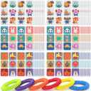360 Pack Mosquito Repellent Stickers for Kids, with 6 Pack Mosquito Repellent Bracelets, Bug Repellent Stickers Natural DEET - Free, Plant Ingredients, Mosquito Patches for Outdoor Camping