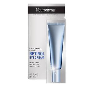Neutrogena Rapid Wrinkle Repair Retinol Eye Cream for Dark Circles, Daily Anti-Aging Under Eye Cream with Retinol & Hyaluronic Acid to Fight Fine Lines, Wrinkles, & Dark Spots, 0.5 fl. oz