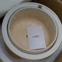 LE TAUCI Ceramic Plant Pots, Set of 2, 10 + 12 Inch Plant Pot, Elegant Planters for Indoor Plants, Sturdy Planter with Drainage Hole and Saucers, Perfect for Home Decor, Reactive Glaze Beige