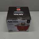 Aroma Housewares Select Stainless Rice Cooker & Warmer with Uncoated Inner Pot, 6-Cup(cooked)/ 1.2Qt, ARC-753SGR, Red