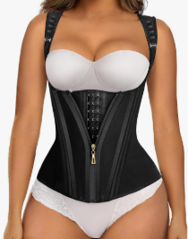 SHAPERX Waist Trainer Corset for Women Tummy Control Sport Girdle Hourglass Waist Cincher Body Shaper with Steel Boned, Size  S