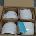 Brew To A Tea BTaT- White Soup Bowls Set of 12, 16 Ounces, Porcelain Dishes for Soup, Rice, Salad, Noodle, Microwave, Oven, Freezer & Dishwasher Safe, Deep White Cereal Bowls for Kitchen