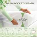 Luxury California King Mattress Protector | 100% Waterproof Mattress Protector & 100% Bamboo Viscose Top | Breathable, Cooling & Machine Washable with Deep Pockets | California King Size Bed Cover