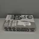 Bulldoglogy Carbon Black XL Dog Pee Pads for Extra Large Dogs with Adhesive Sticky Tape - Extra Large Charcoal Housebreaking Dog Pee Pads Disposable (24x35) (40-Count, Black)