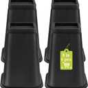 4 Pack Furniture Risers 8 Inch, Bed Risers Heavy Duty for Table Desk Couch Chair Sofa Cabinet Bed Frame Dorm, Square Table Leg Risers Lift Height 8", Black