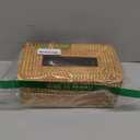 Rattan Tissue Box Cover, Rectangular Wicker Tissue Box Holder, Decorative Woven Facial Tissue Holder for Bathroom, Kitchen, Living Room, Bedroom (Natural)