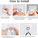 Large Hooks for Hanging Heavy-Duty 44Ib(Max) 10 Packs, Wall Hangers without Nails Self-Adhesive Traceless Clear and Removable, Waterproof and Rustproof Multiple Uses for Bathroom Kitchen Home