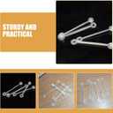 DOITOOL Tag Fasteners Clear Plastic Snap Lock Pins for Retail Clothing Price Tags and Merchandise Security Loops 3.26 Inch 150 Pieces