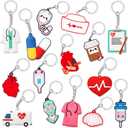 Henoyso 150 Pcs 2025 Cna Week Nurse Graduation Gifts Keychains Nurses Week Gift Healthcare Keychain Gifts for Women Students School Medical Assistant Graduation Party Favors