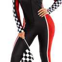 Morph Race Car Driver Costume Women Bodysuit Race Car Outfits for Women - Speed Racecar Driver Halloween Costumes For Women (X-Large)