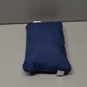 Pro Goleem Small Pillow 11"x7"x2.5" for Travel and Camping with Name Tag Mini Tiny Pillow for Room Couch Sofa Chair and Outdoor Car Air Nap Neck Lumbar Knee Rest Pillows, Navy Blue