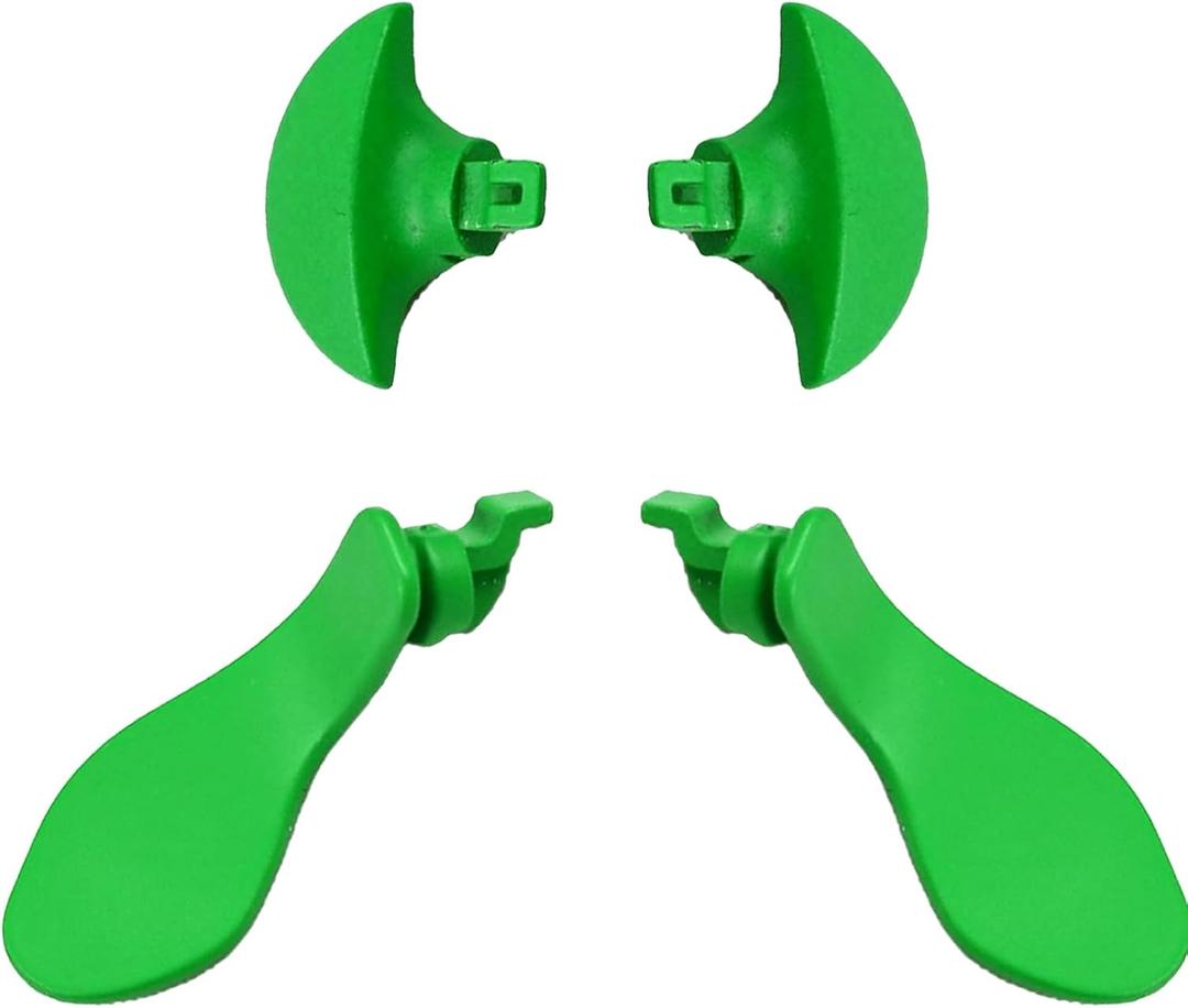 4 Pcs Metal Back Paddles for PS5 Edge Controller, Replacement Paddles for PS5 Edge Controller Rear Grip Parts,Interchangeable Metal Rear Button for PS5 DualSense Edge Controller(Green) [video game]