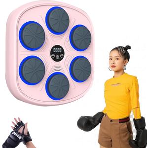 Women's Bluetooth Music Boxing Trainer | Boxing Wall Mount Machine with LED Portable Home Workout Tool | Boost Strength & Endurance | Essential for Fitness Enthusiasts | Compact Design, Easy to Use