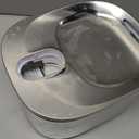 Cat Water Fountain Stainless Steel, 138fl.oz / 4.1L Cat Fountain, Pet Water Dispenser Cordless for Cats & Dogs Indoor