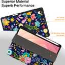 Case for Samsung Galaxy Tab S11 5G 11" 2025 Model (SM-X730/X736B), Slim Lightweight Trifold Stand Cover with S Pen Holder, Auto Sleep/Wake, Soft TPU Shockproof Back, Beautiful Flowers
