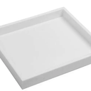 White Plastic Half Size Jewelry Organizing Display Tray ~ 1" Tall