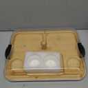 Build-a-Board Cutting Board with Five Compartments and Clear Locking Lid for Charcuterie, Snacks, Bamboo