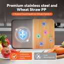 Stainless Steel Cutting Board Time Save Design,Metal Cutting Boards for kitchen,Large Chopping Board for Meat Size 1712,Easy to Clean