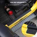 JeCar Door Sill Guards Door Entry Protectors Exterior Accessories for 1997-2006 Jeep Wrangler TJ