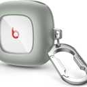 SURITCH Case Compatible with Beats Fit Pro Earbuds, Shock-Absorbing Protective TPU Shell for Beats Fit Pro Charging Case 2021 Earbuds Secure Locking System with Anti-Lost Keychain, Olive