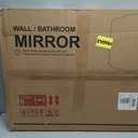 Gold Wall Mirror 30"x22", Scalloped Vanity Mirror Rust-Proof Metal Frame - Hangs Vertically/Horizontally Decorative Bathroom Mirror for Vanity, Bedroom & Entryway