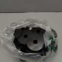 Bluemoona 10 Pcs - Empty Bobbin Round Hard Plastic Wire SPOOLS END Clear 4 Ribbon Lace Line 92.5mmx117mm Black