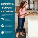 Grounding Mat, 11.8x27.6 Inch Grounding Mat for Bed, Earth Connected, Grounding Pad for Improving Sleep Helping to Eliminate Anxiety, Black