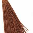 100 Pieces Bulk Bookmark Tassels With Gold Cap, Polyester for Keychain Making, Decorative Craft Jewelry Earring Graduation Charms (Chocolate)