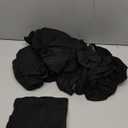 JQinHome 6 Pcs Dining Chair Slipcover,High Stretch Removable Washable Chair Seat Protector Cover for Home Party Hotel Wedding Ceremony (Black)