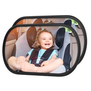 Baby Car Mirror, Safety Car Seat Mirror for Rear Facing Infant, Clear Wide View, 360°Rotation, Easily Observe the Baby Move, Secure, Shatterproof, Crash Tested and Certified (1-Pack)