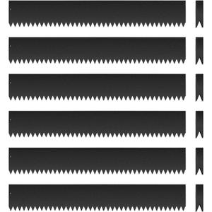 6PCS Black Landscape Edging - 40" L x 6" H Each (20ft Total) Galvanized Steel Edge for Lawn Yard- No-Dig Hammer-in Heavy Duty Metal Edging Border with 6 Clips