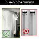 2 x 50Pcs Plastic Curtain Hooks 70mm/2.75inch Ratchet System Pinch Pleat Curtain Hooks,Adjustable Pinch Pleat Hooks for Window Curtain Door Curtain Shower Curtain
