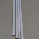 QINGYUN  Complete Spring Tension Curtain Rods, 33 to 59 Inches, Adjustable Curtain Rods No Drilling Spring Loaded Curtain Rods for Windows Doors, White