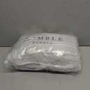 Popcorn Stripe Cotton Kitchen Towels - 6 Pack | 16'x26' | Highly Absorbent 400 GSM | Black