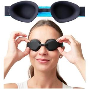 MyHalos® Moisture Chamber Glasses for Dry Eyes - Sleep Mask for Dry Eyes - Reusable & Soft - Hydrating Sleeping Mask & Moisture Goggles for Men and Women - Patent Pending