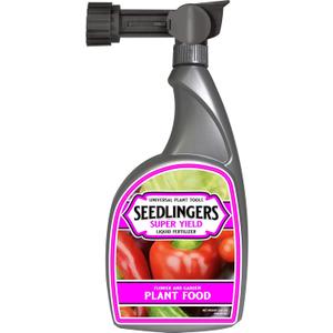 Seedlingers Super Yield Flower & Garden All Purpose Plant Food Ready to Spray Hose End