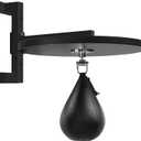 Hardwood Speed Bag Platform kit with Adjustable Mount and Swivels for Boxing Training, Workout